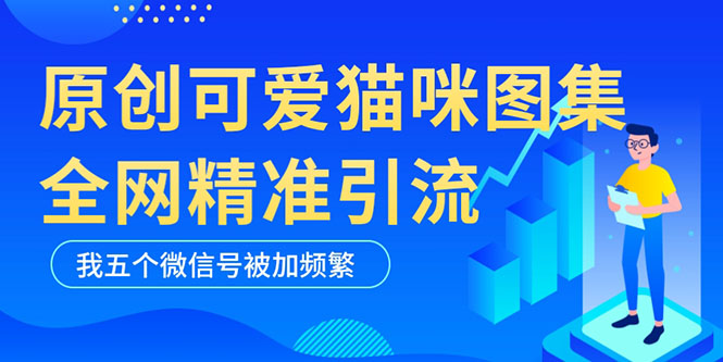 【副业项目5588期】黑科技纯原创可爱猫咪图片，全网精准引流，实操5个VX号被加频繁-元满创业网