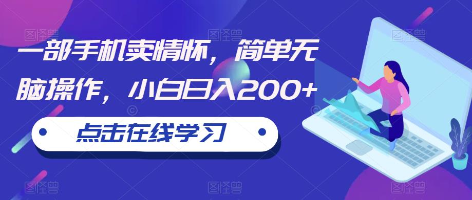【副业项目6606期】一部手机卖情怀，简单无脑操作，小白日入200+【揭秘】-元满创业网